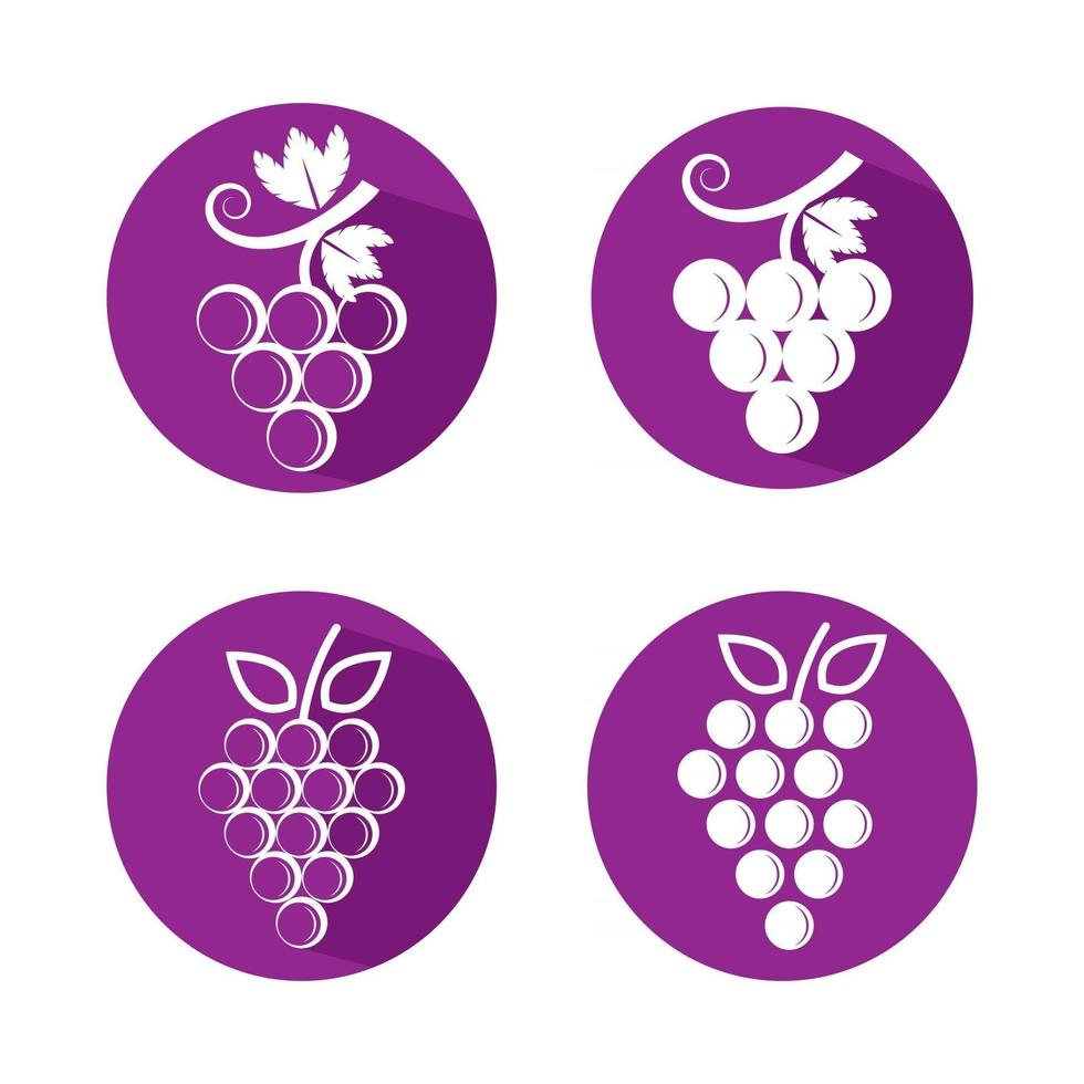 Grape logo images vector