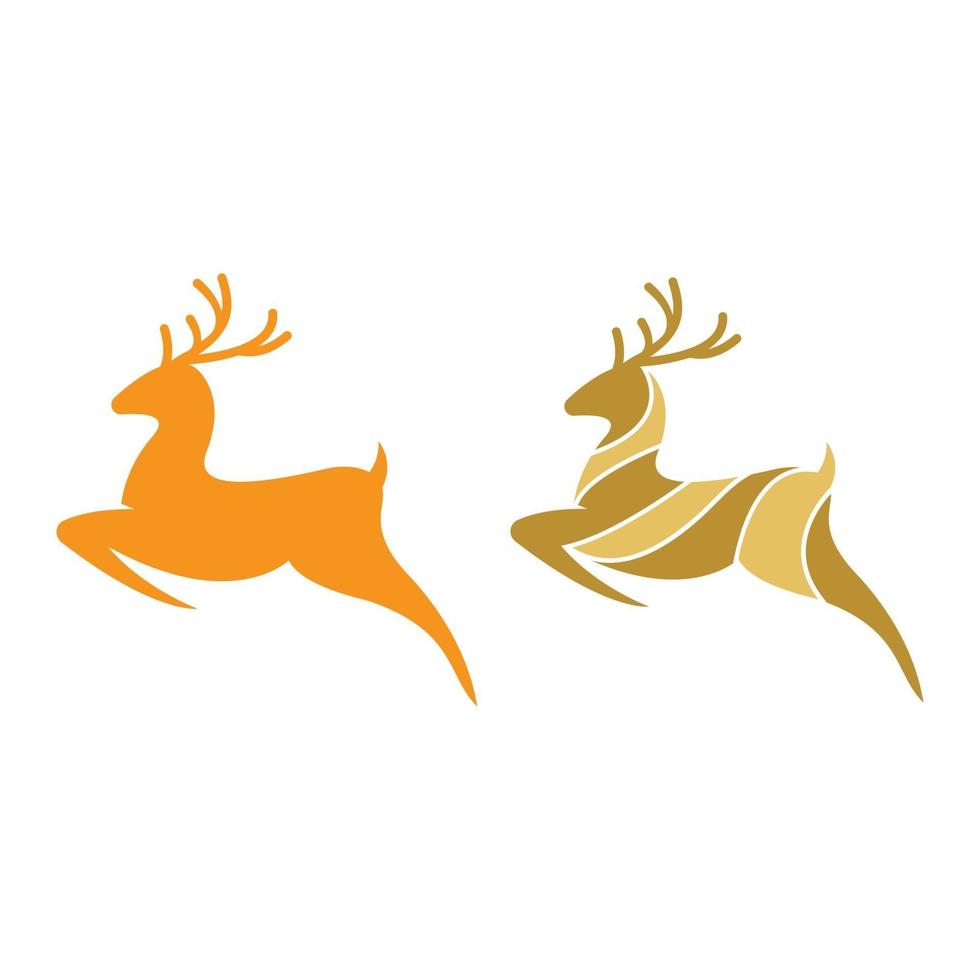 Deer logo images illustration vector