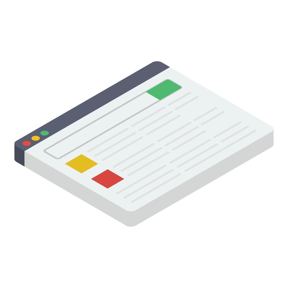 Web Interface Concepts vector