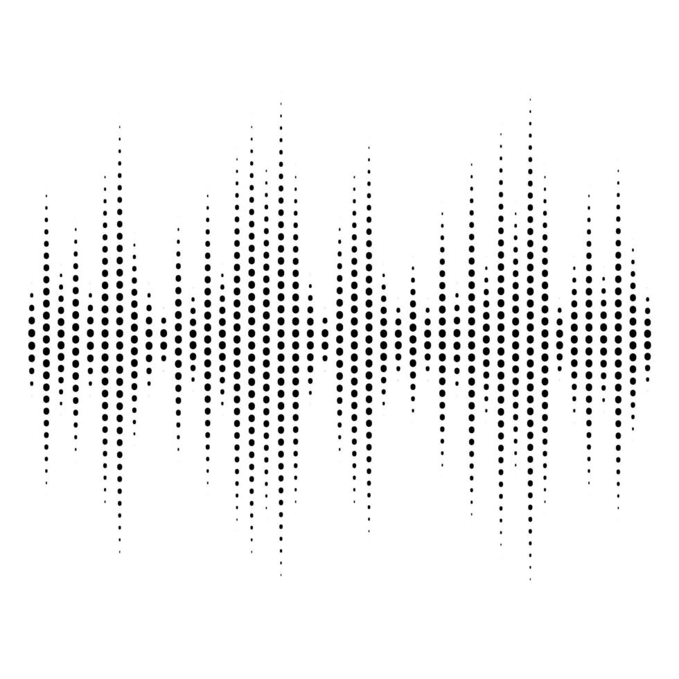 Abstract dotted equaliser. Vertical dots. Vector illustration of a graphic eq