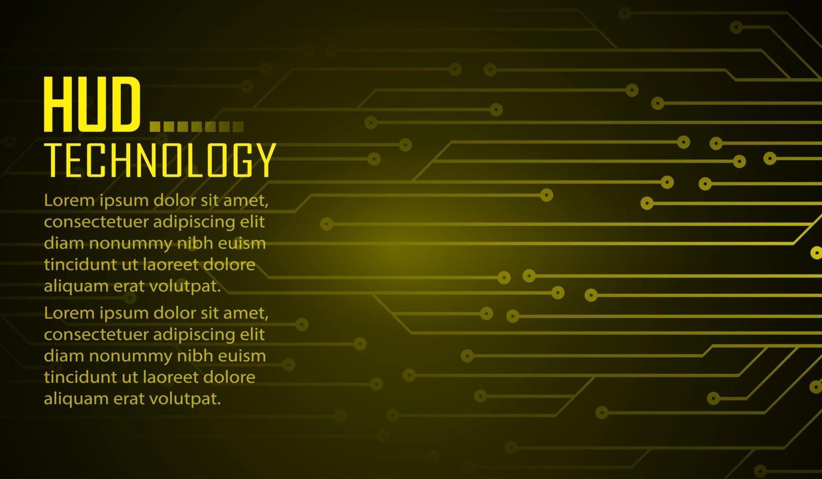 Fondo de concepto de tecnología futura de circuito cibernético vector