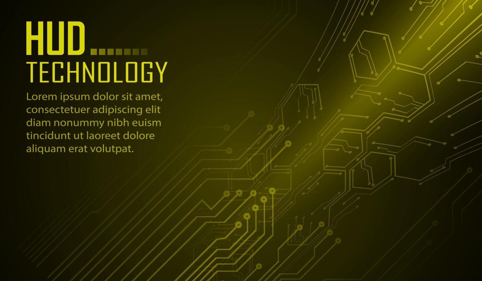 Fondo de concepto de tecnología futura de circuito cibernético vector