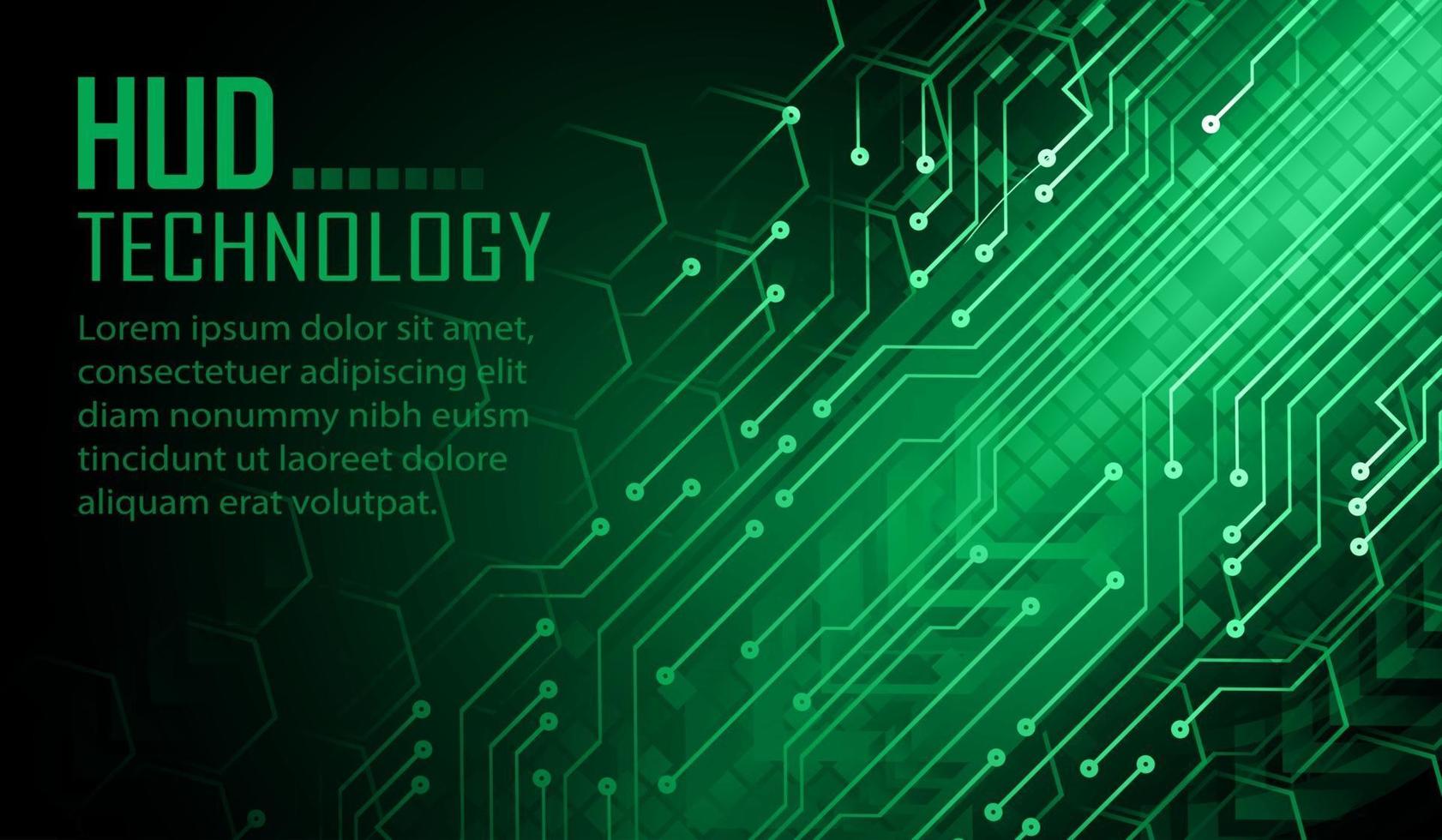 Fondo de concepto de tecnología futura de circuito cibernético vector