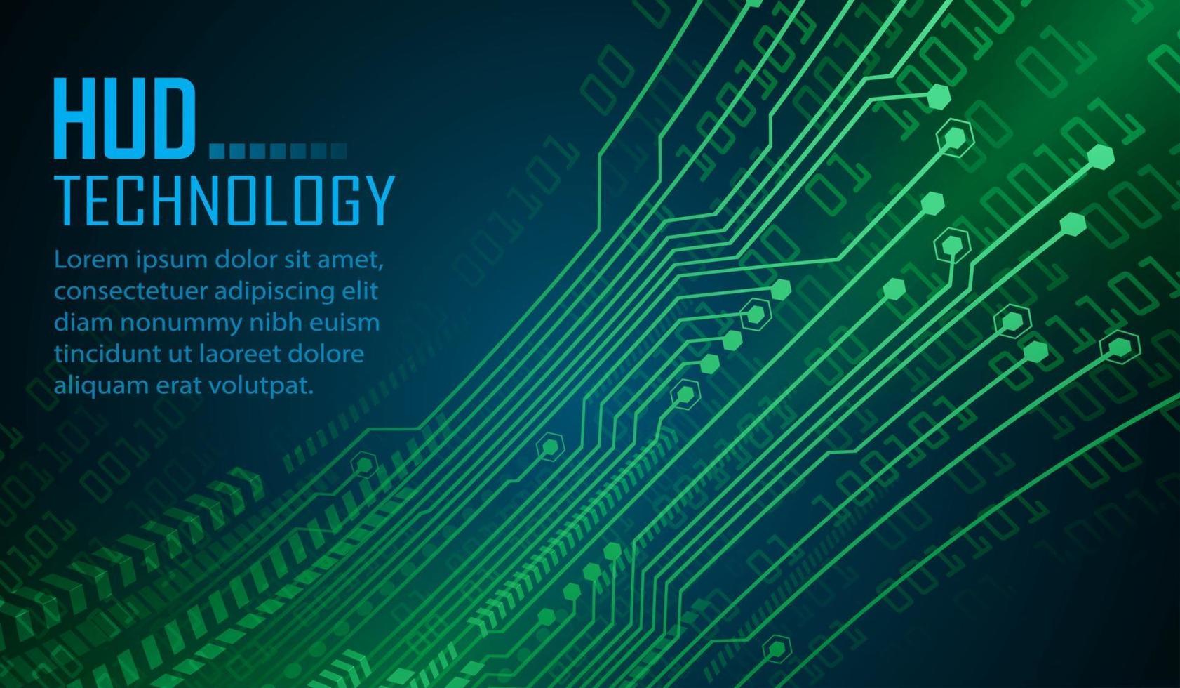 Fondo de concepto de tecnología futura de circuito cibernético vector