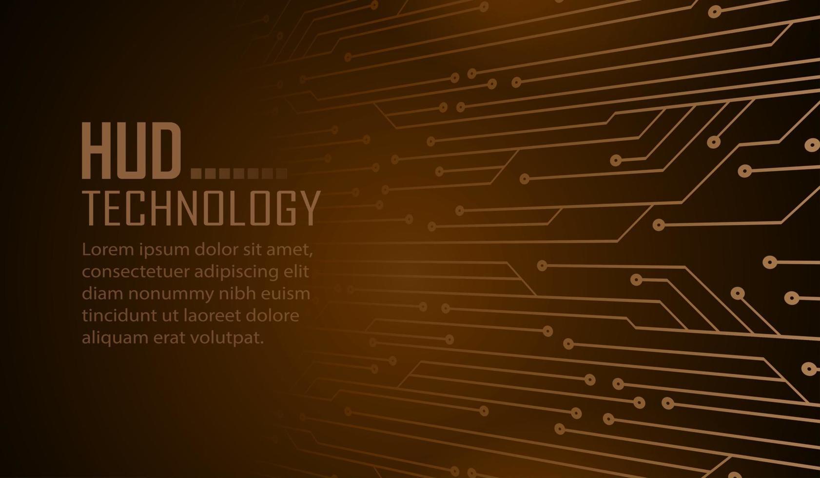 Fondo de concepto de tecnología futura de circuito cibernético vector