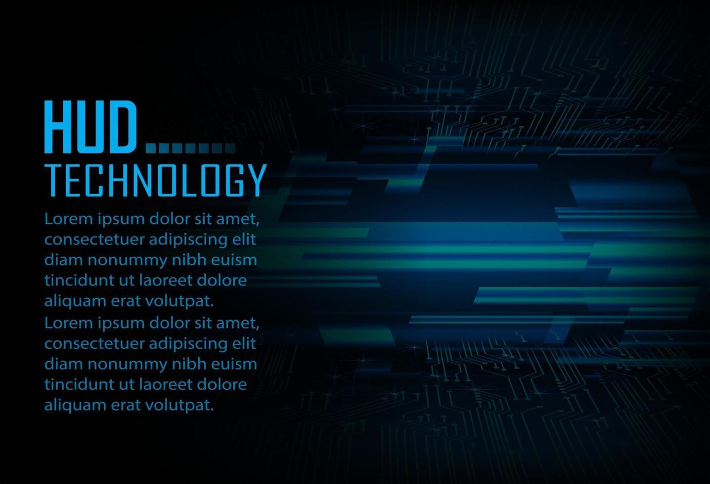 Fondo de concepto de tecnología futura de circuito cibernético vector