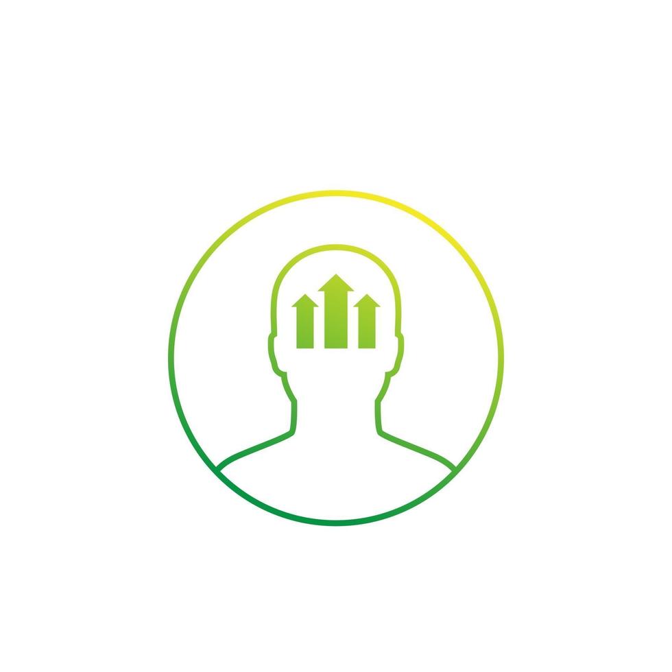 personal growth concept icon vector
