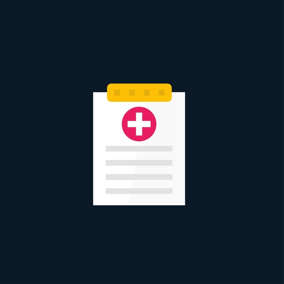 medical report vector icon