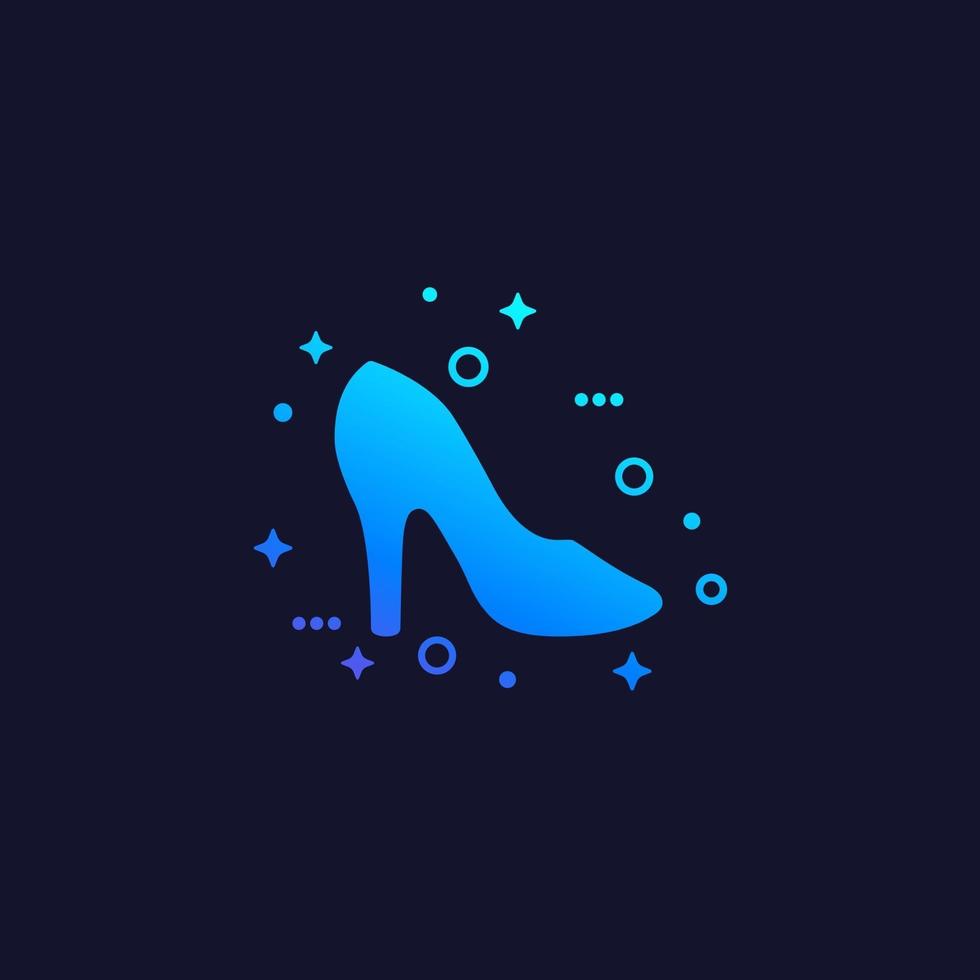 Fashion shoe vector icon