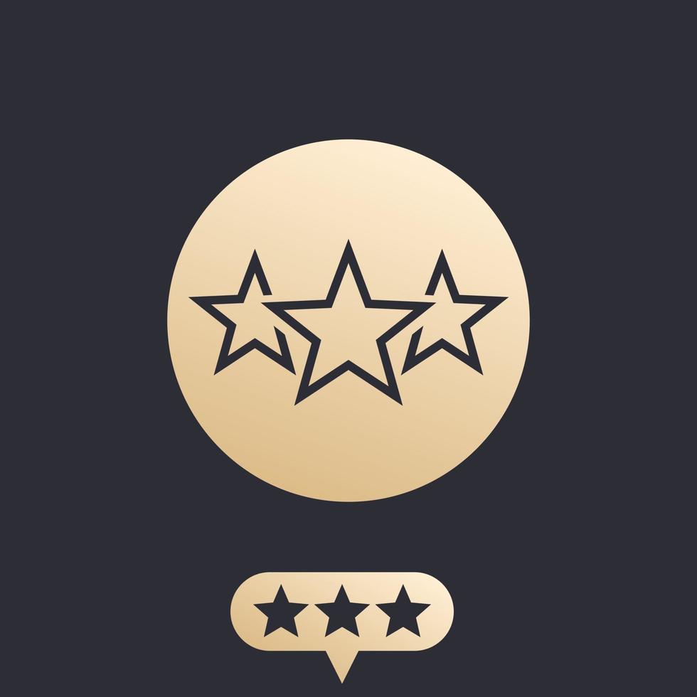 ranking, rating icon vector