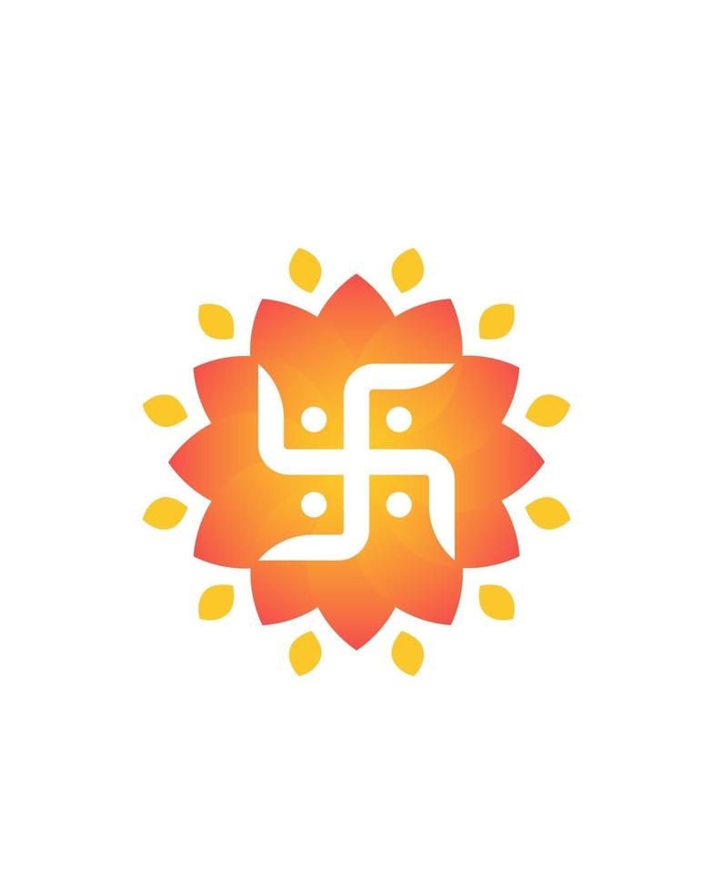 hindu swastika vector art