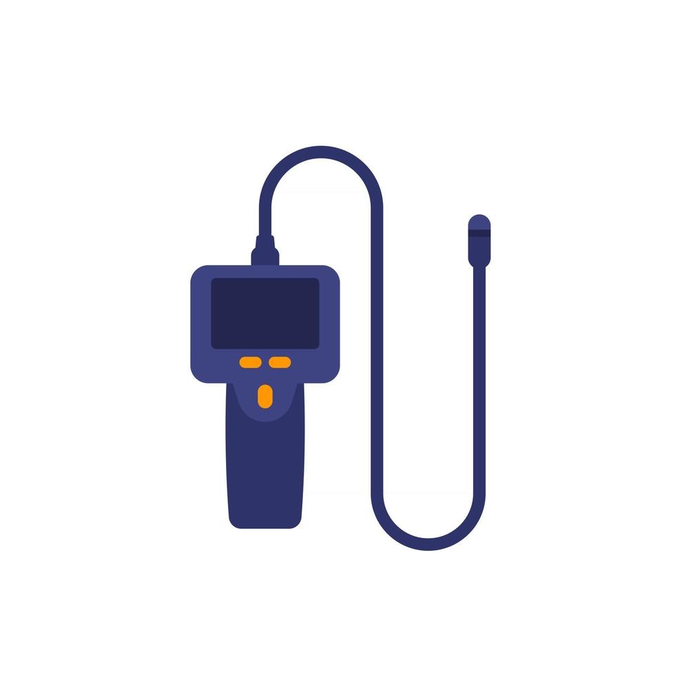 borescope, inspection camera vector icon