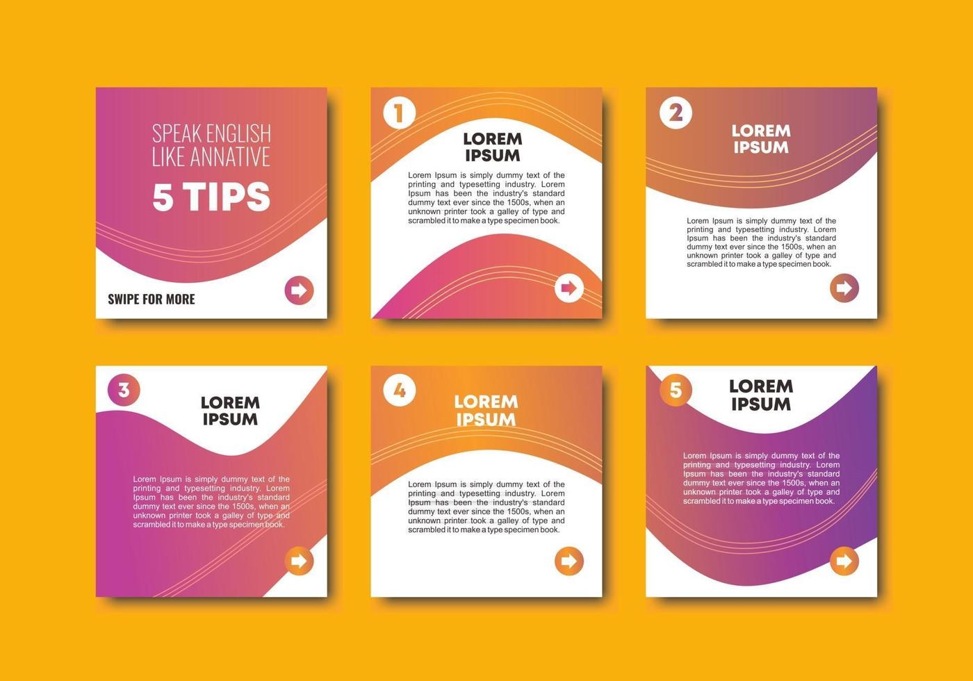 Set of editable minimal square banner template. Abstract puzzle unique modern design background. Suitable for social media post, brochure, flyer, web, internet ad, etc. Vector illustration