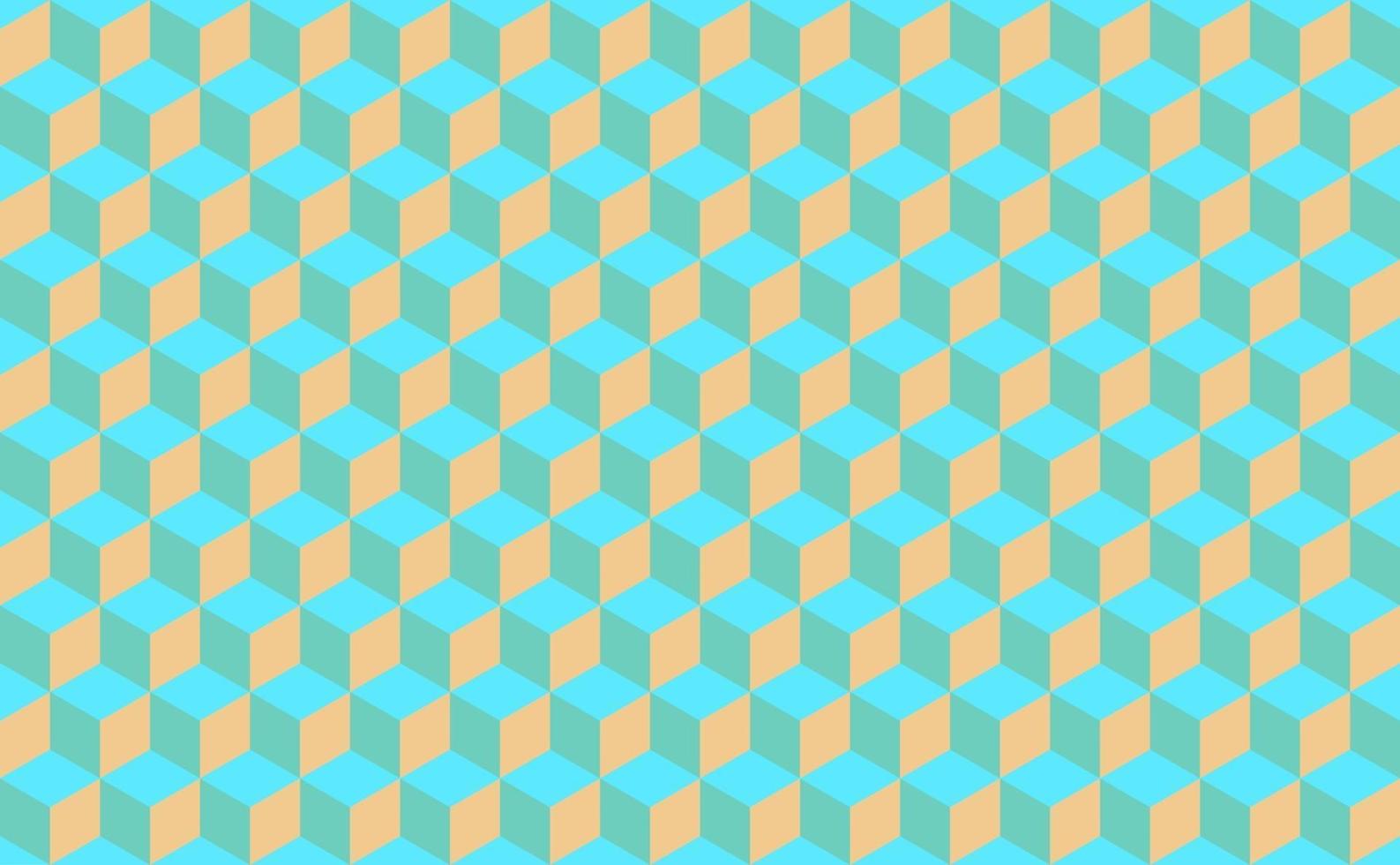 Abstract Isometric cube Shape Background. Seamless pattern vector illustration