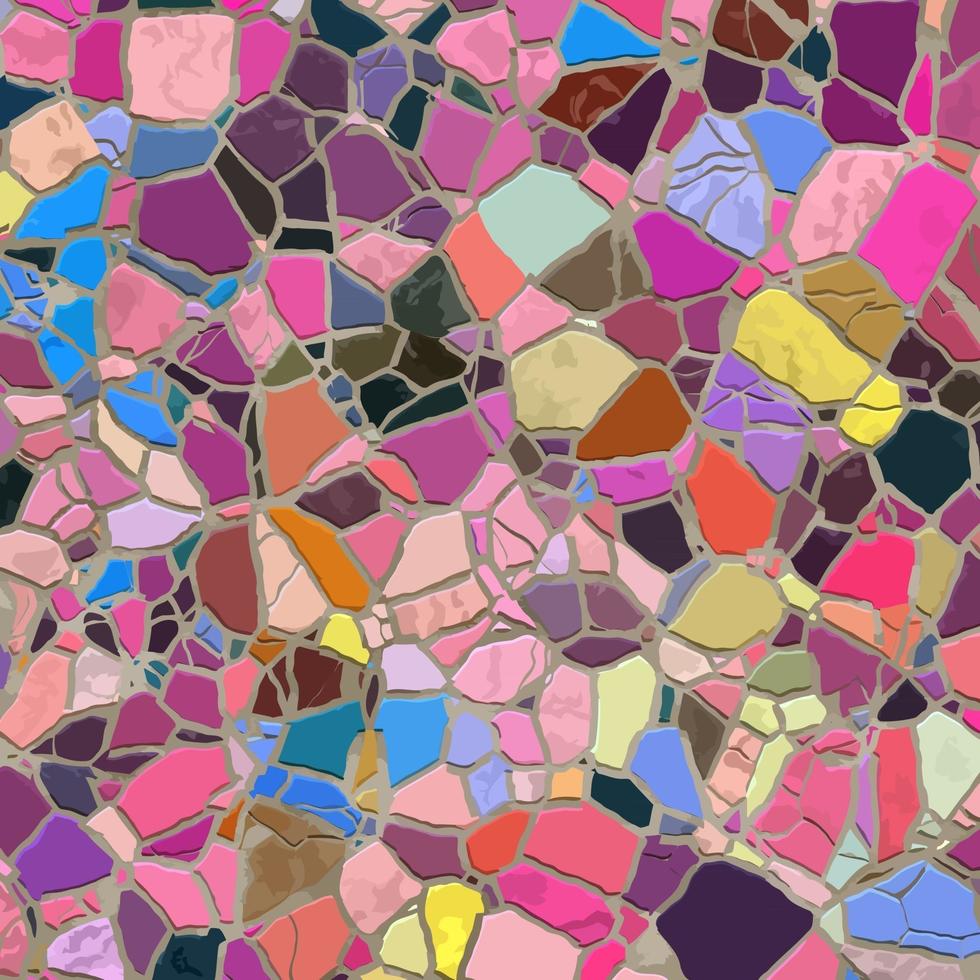 Abstract Mosaic Broken Stone Texture vector