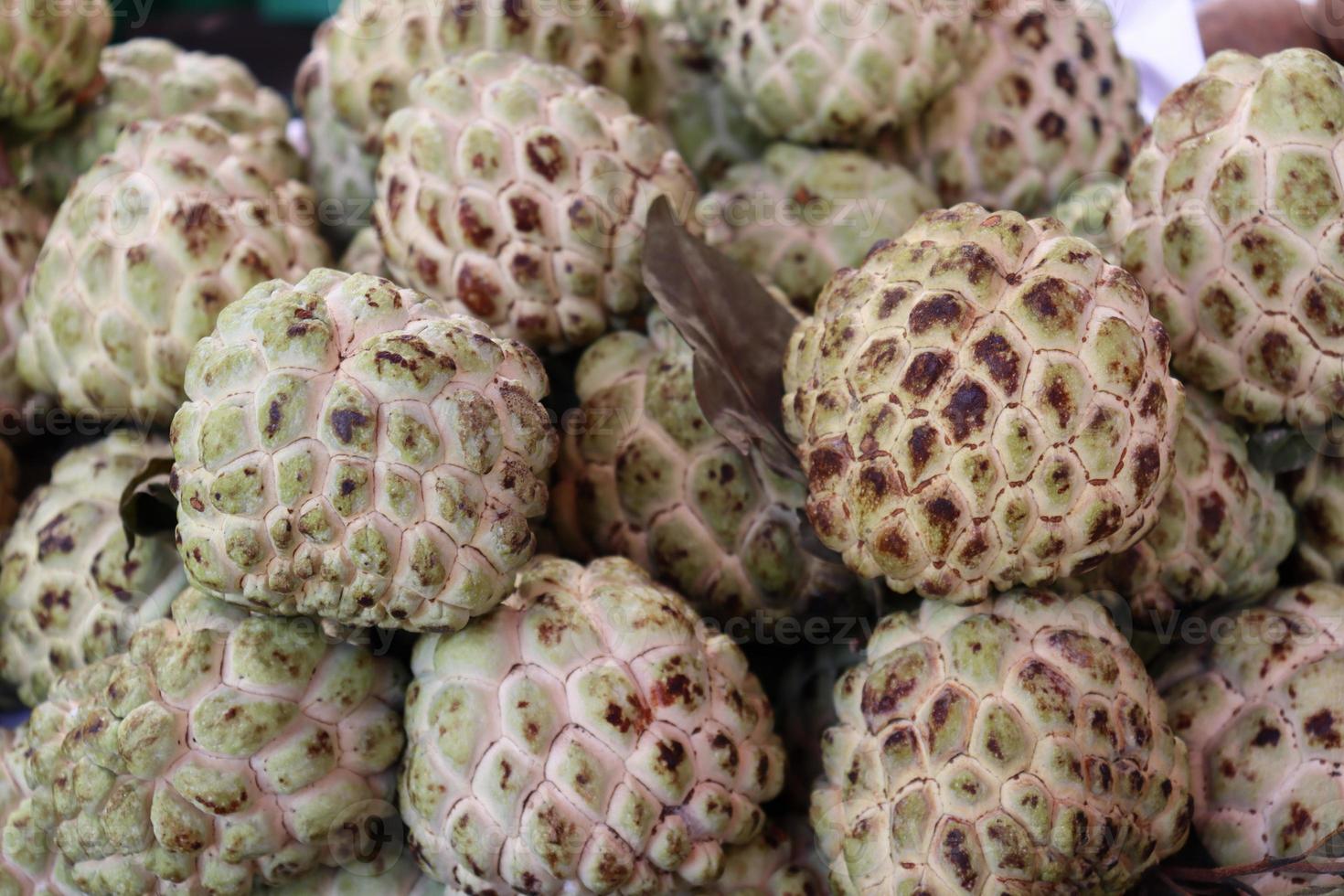 tasty and healthy sugar apple stock photo