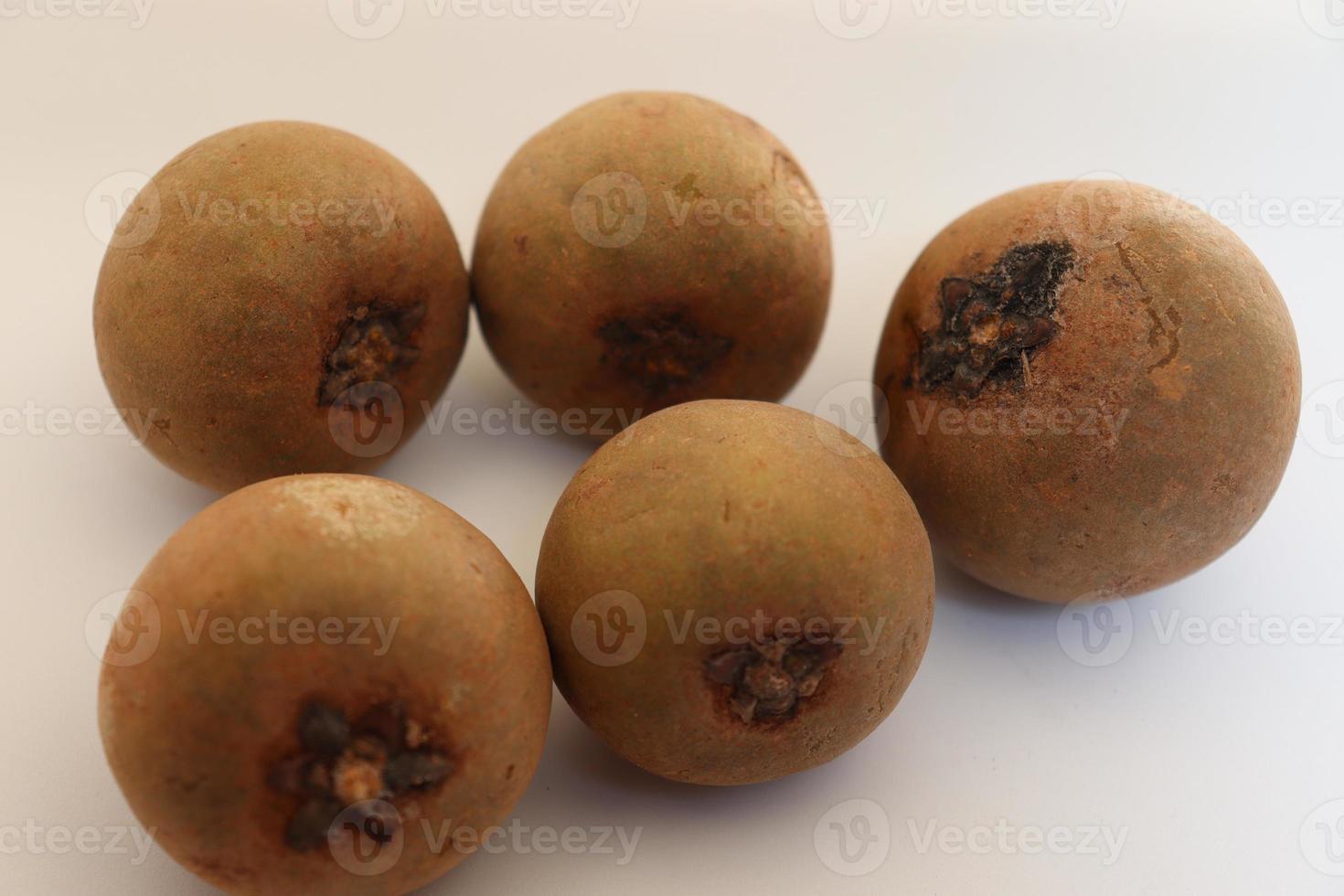 tasty and healthy sapodilla stock photo