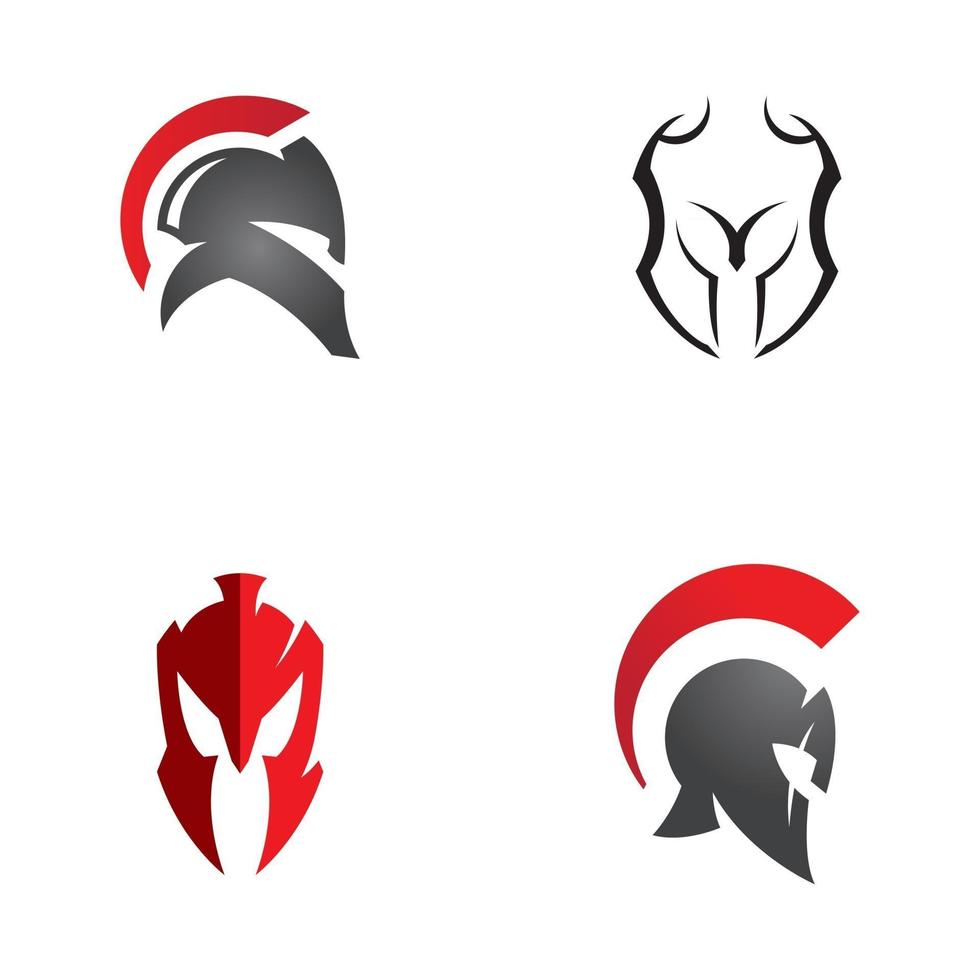 Spartan helmet logo vector design