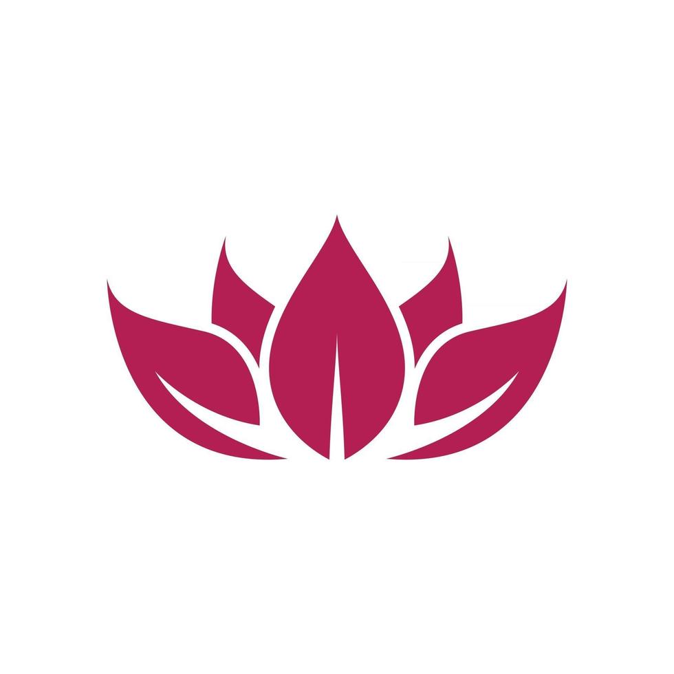 Stylized lotus flower icon vector