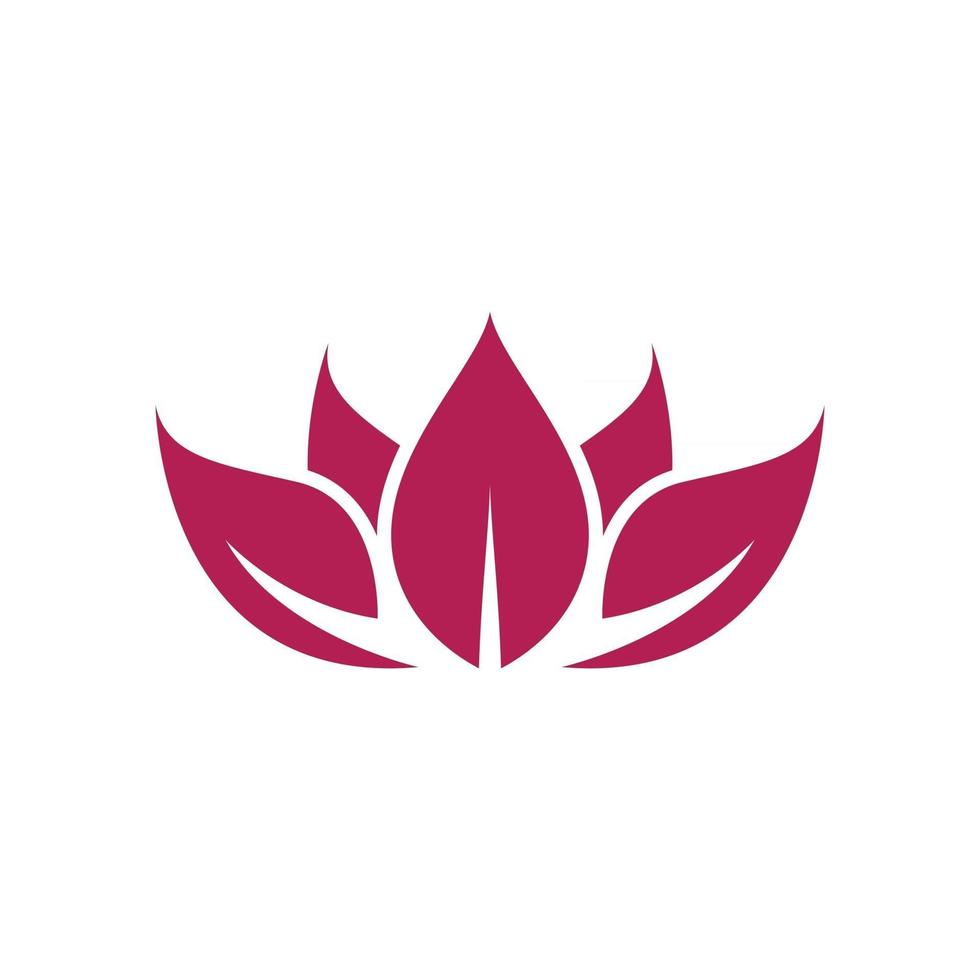 Stylized lotus flower icon vector