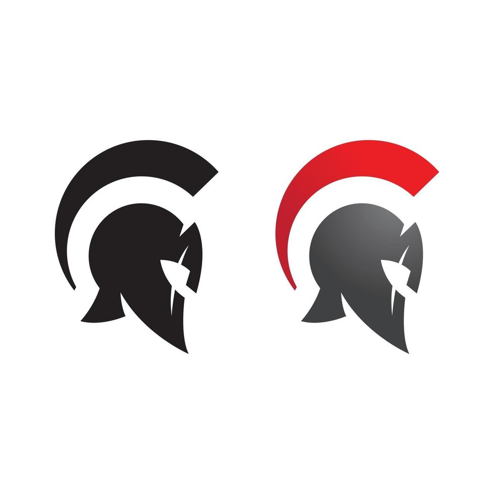 Spartan helmet logo vector design