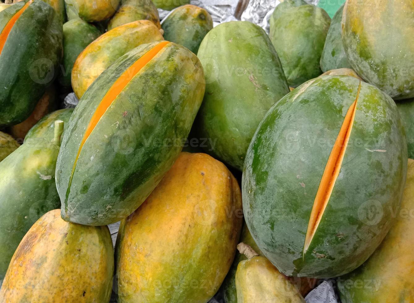 tasty and healthy papaya stock photo