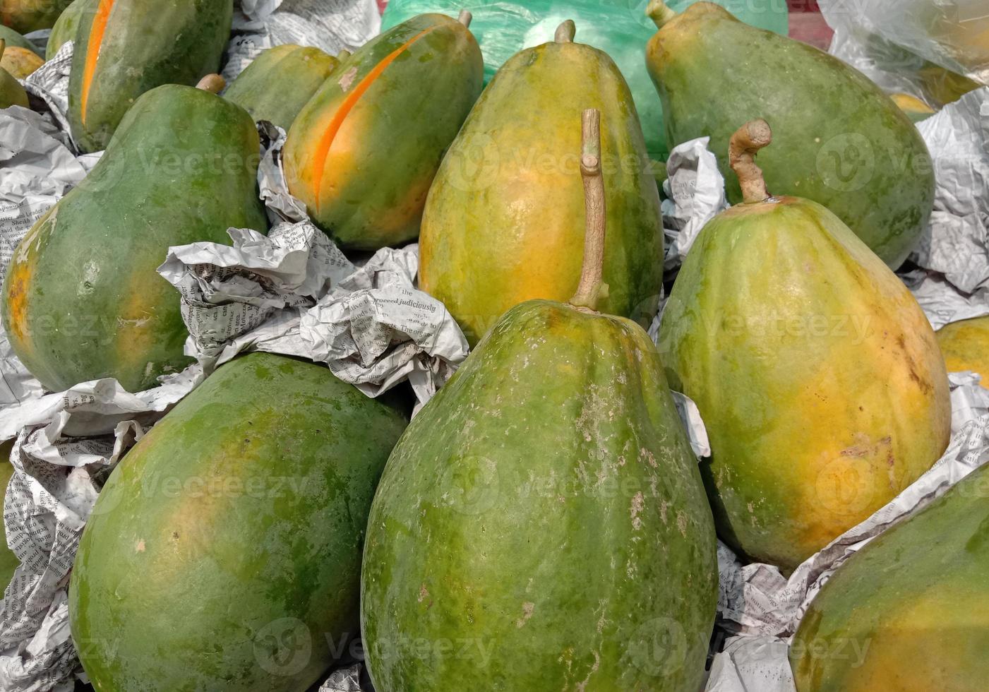tasty and healthy papaya stock photo