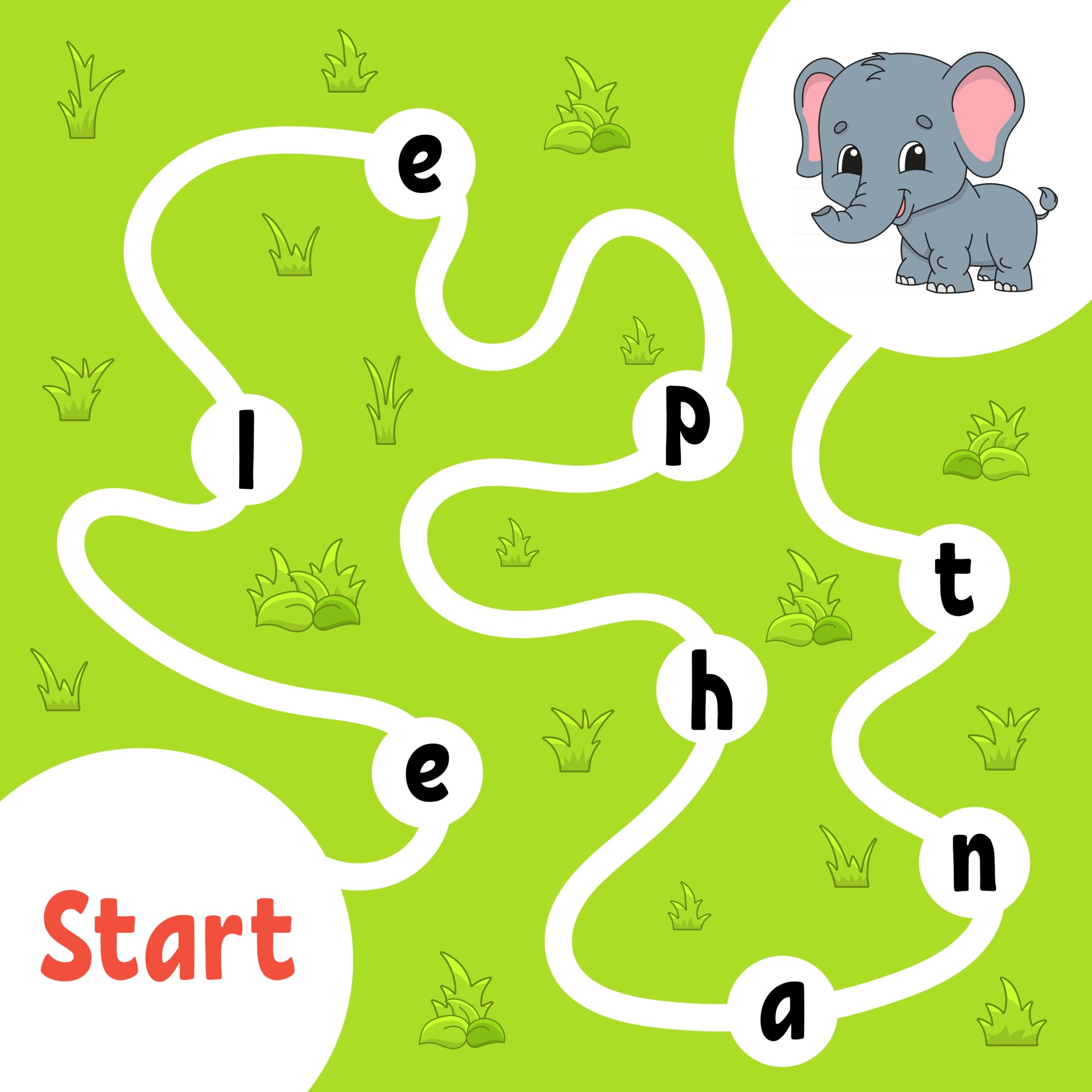 Logic puzzle game. Learning words for kids. Find the hidden name. Education  developing worksheet. Activity page for study English. Game for children.  Isolated vector illustration. Cartoon style. 2930736 Vector Art at Vecteezy