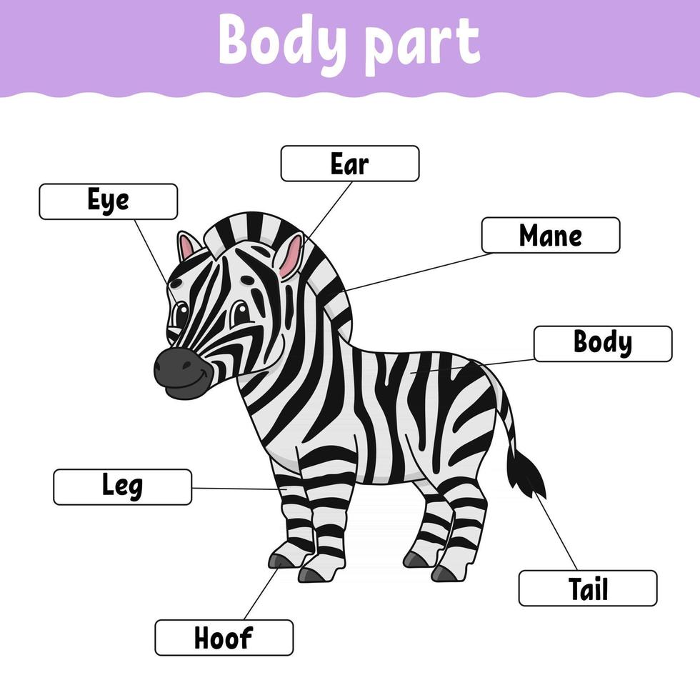 Body part. Learning words. Education developing worksheet ...