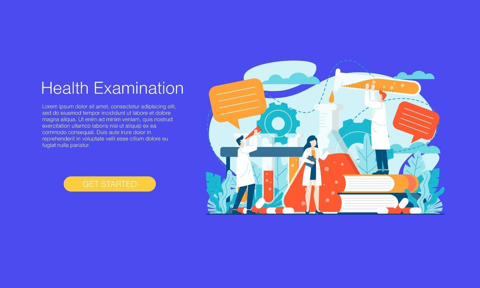 Science laboratory vaccine research vector illustration concept template background can be use for presentation web banner UI UX landing page