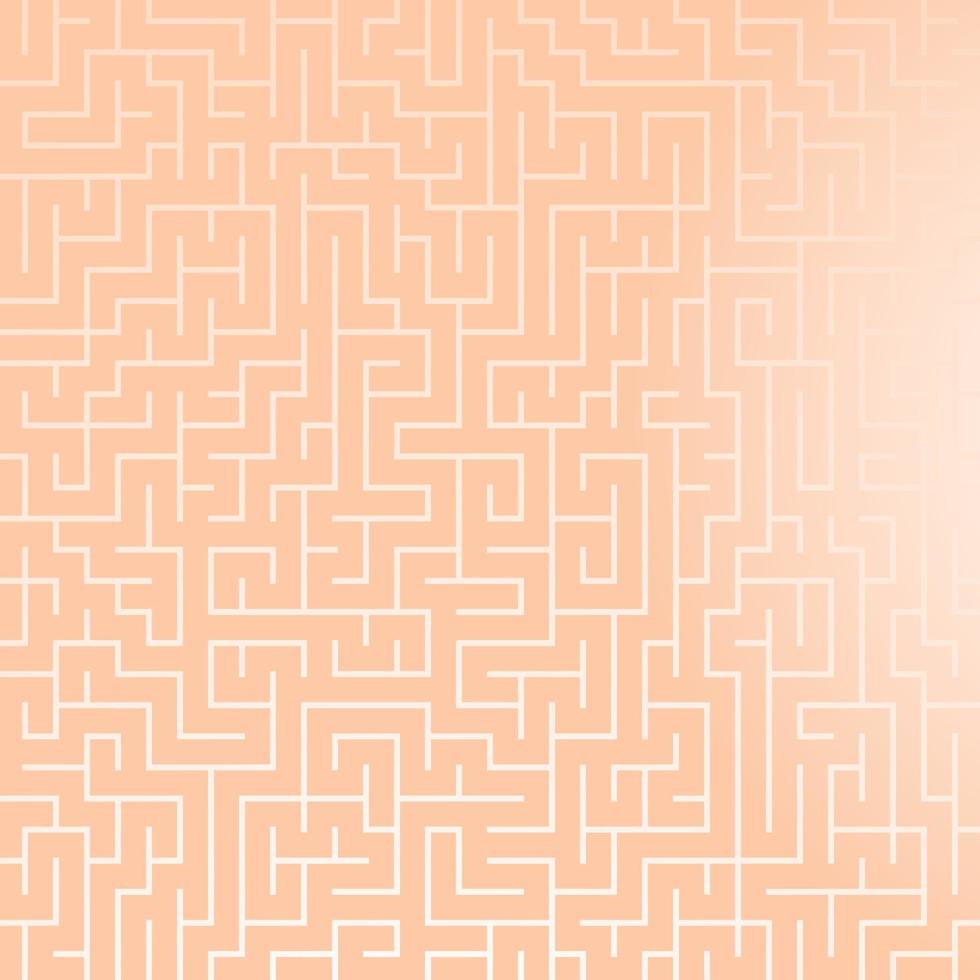 Square color maze pattern. Simple flat vector illustration. For the design of paper wallpapers, fabrics, wrapping paper, covers, web sites.