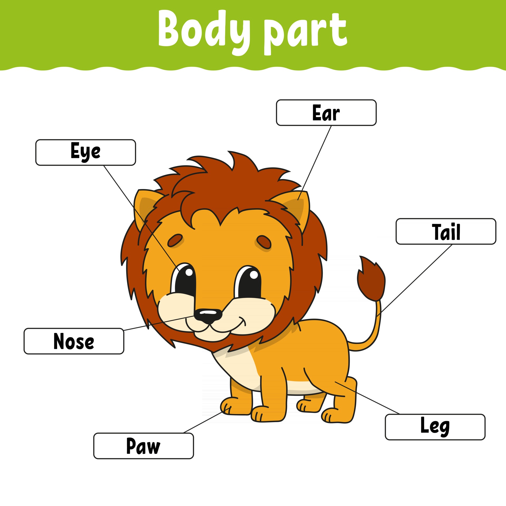 Body part. Learning words. Education developing worksheet. Activity page for study English. Game for children. Funny character. Isolated vector illustration. Cartoon style. 2931289 Vector Art at Vecteezy Body part. Learning words. Education developing worksheet. Activity page for study English. Game for children. Funny character. Isolated vector illustration. Cartoon style. 2931289 Vector Art at Vecteezy
