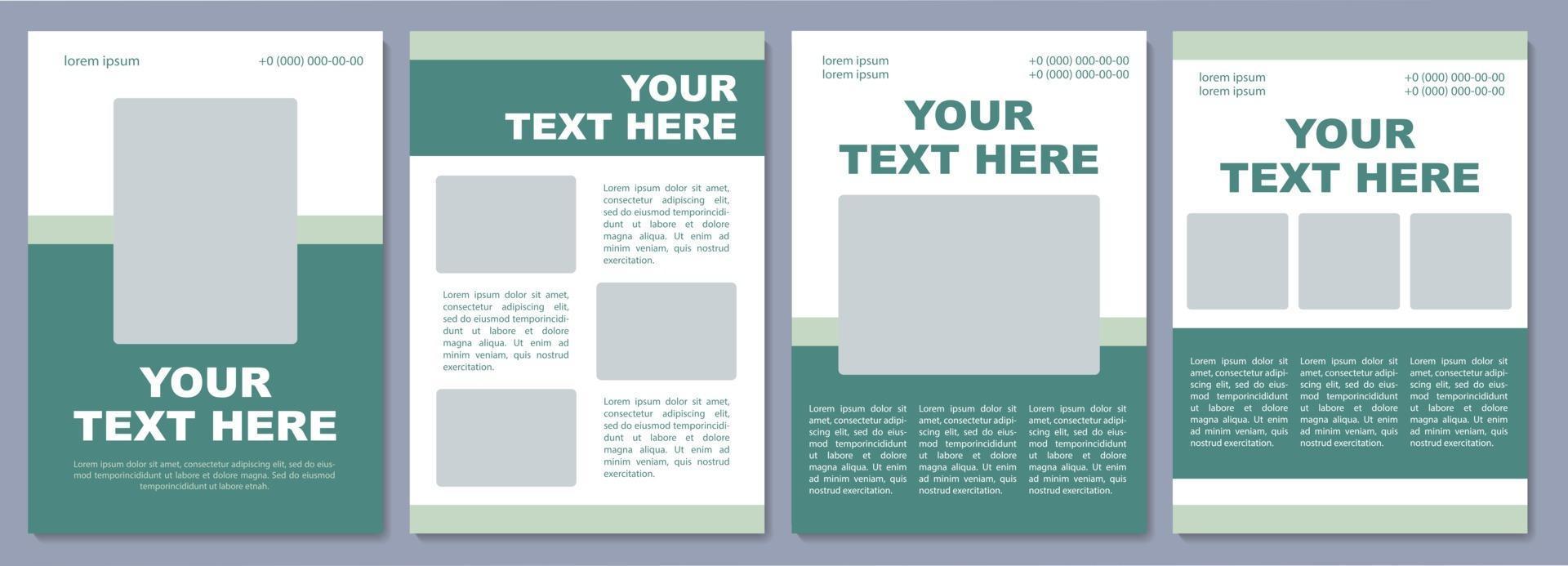 Marketing campaign brochure template Products info Flyer booklet