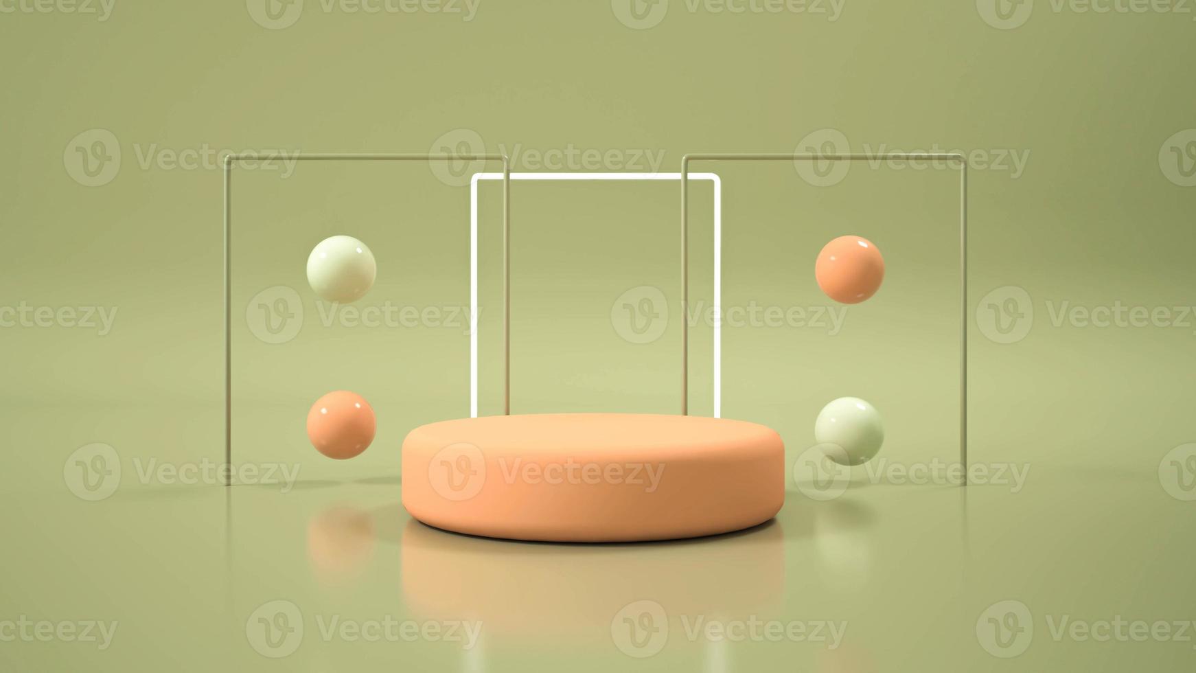 pantalla de podio de maqueta minimalista moderna foto
