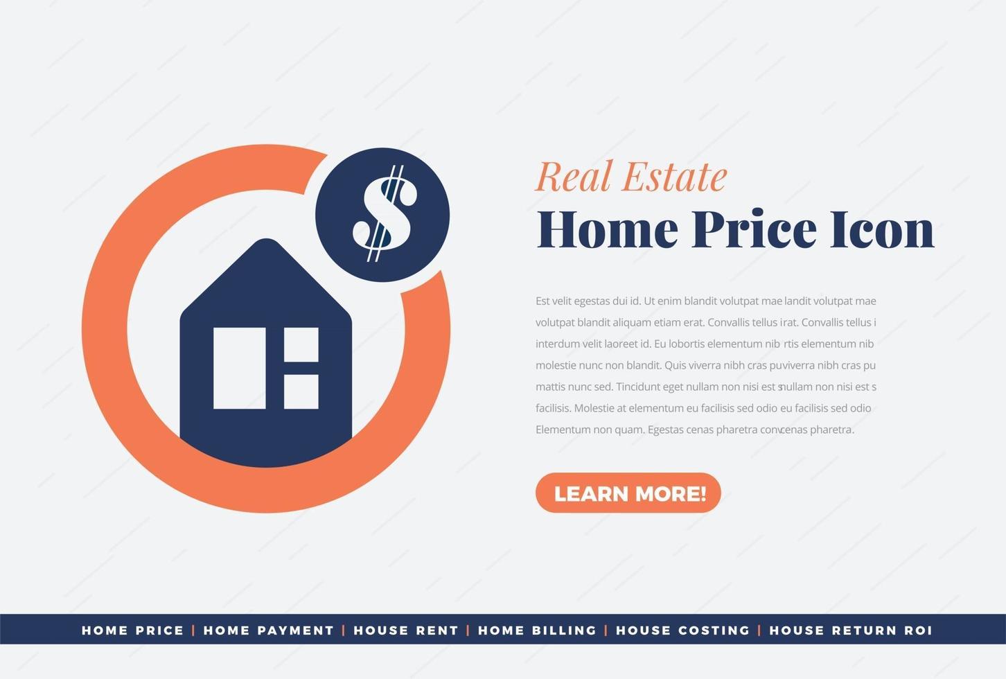 Home Price icon Design vector