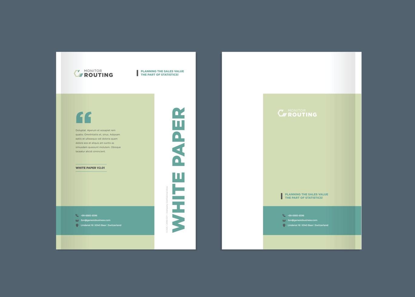 Business Brochure Cover Design or Annual Report and Company Profile vector