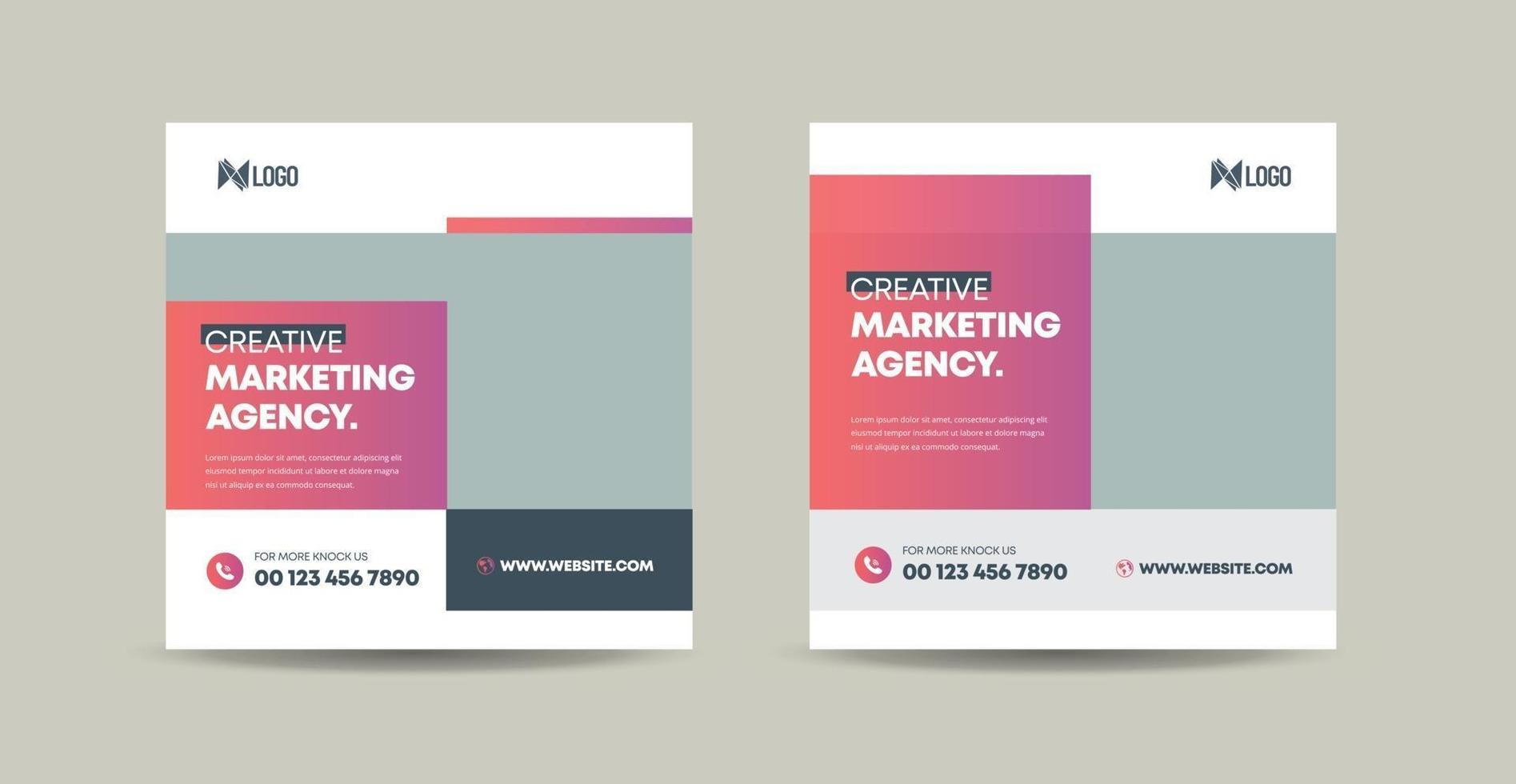 Business Social Media Post Design or Website Product Banner Design or Web Advert Design vector