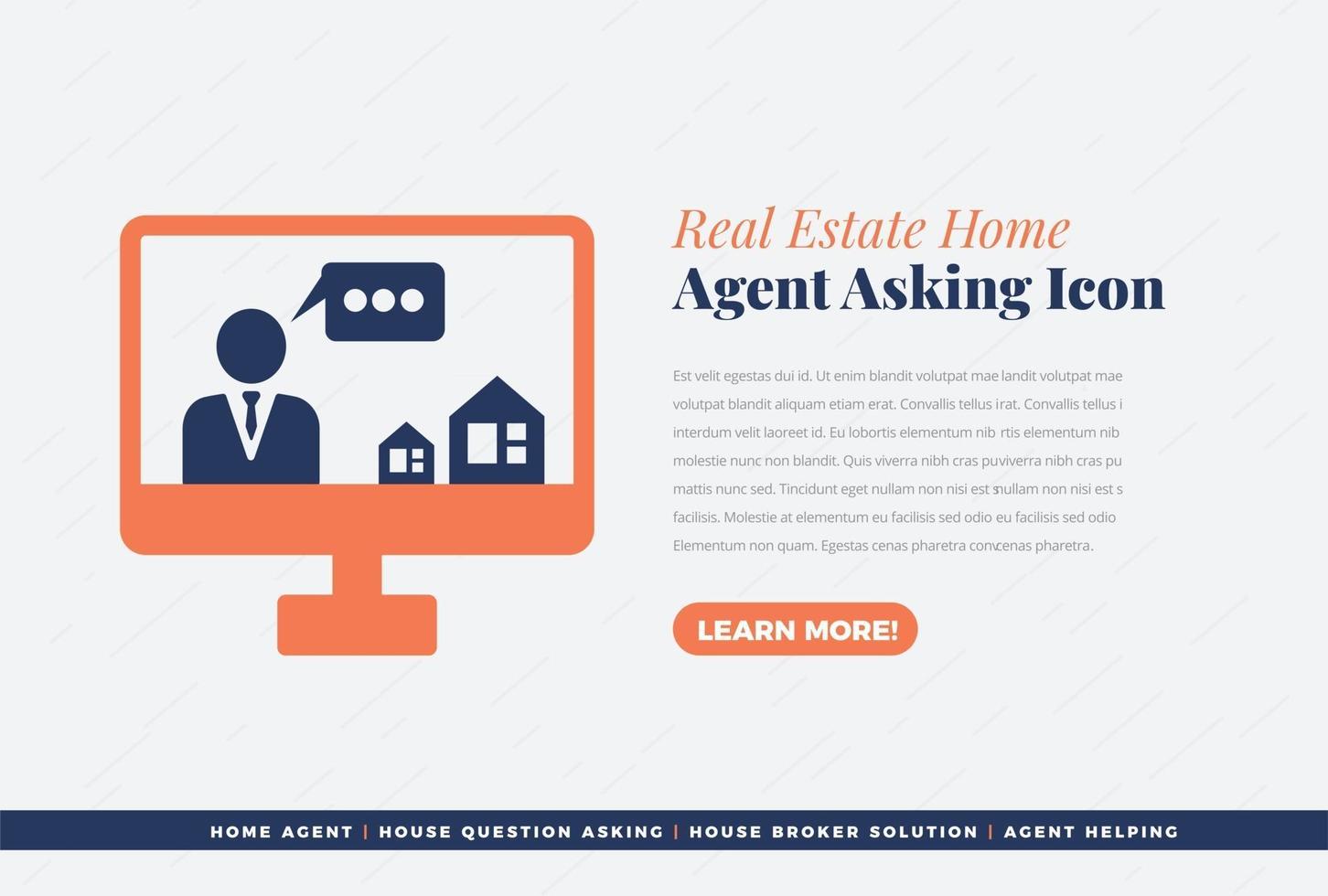 Real estate Agent icon design vector