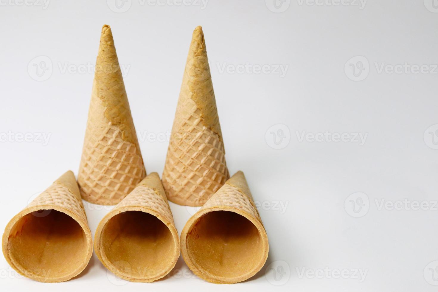 sabroso caldo de cono de helado foto