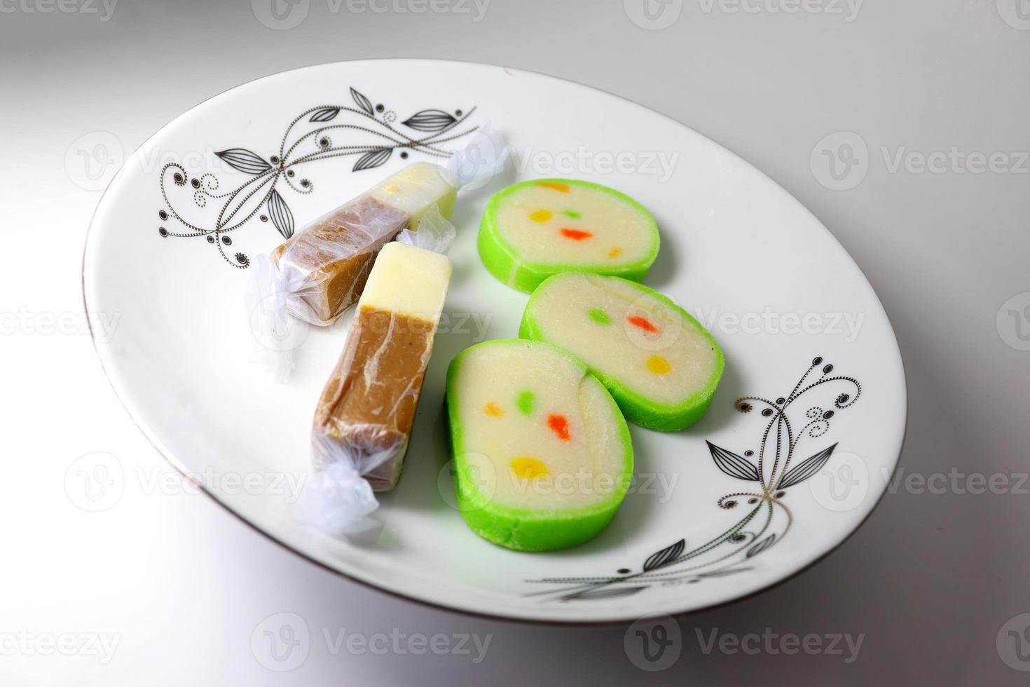 tasty and sweet sandesh closeup photo