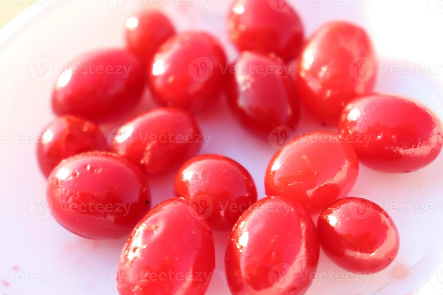 tasty and healthy maraschino cherry fruit stock photo