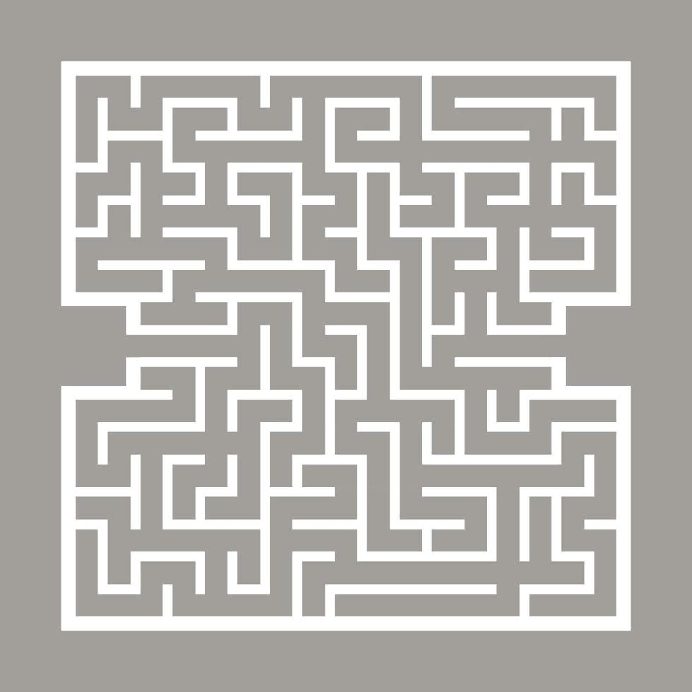 Abstract square maze. Game for kids. Puzzle for children. Find the right path. Labyrinth conundrum. Flat vector illustration isolated on color background.