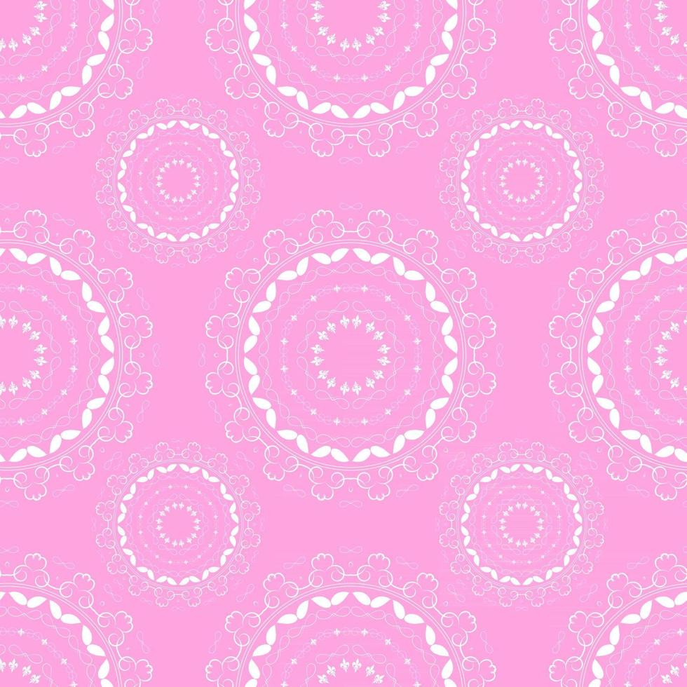 Abstract Mandala Seamless Pattern  Background Vector Illustration