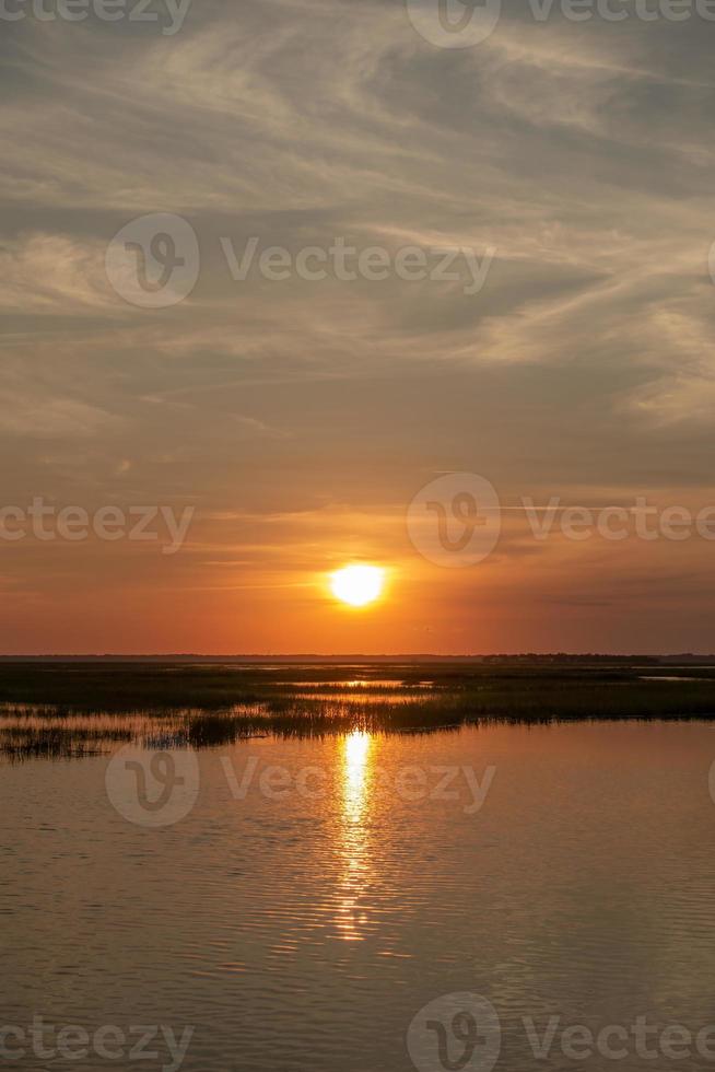 escenas de paisajes naturales alrededor del parque estatal de la isla de caza en carolina del sur foto