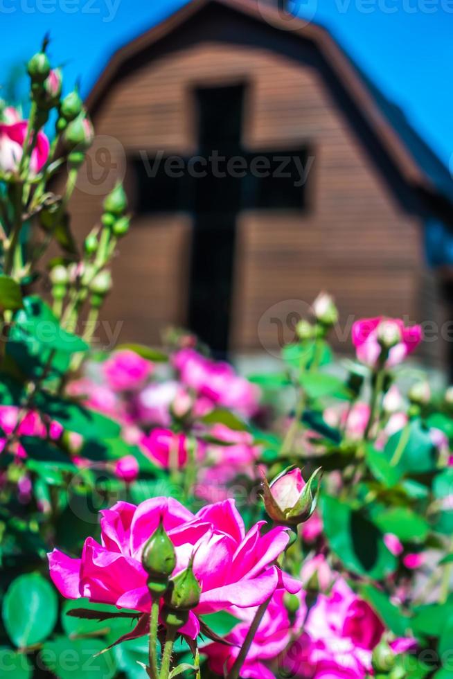 Charlotte, Carolina del Norte, abril de 2019 - en la biblioteca pública billy graham en un día soleado foto