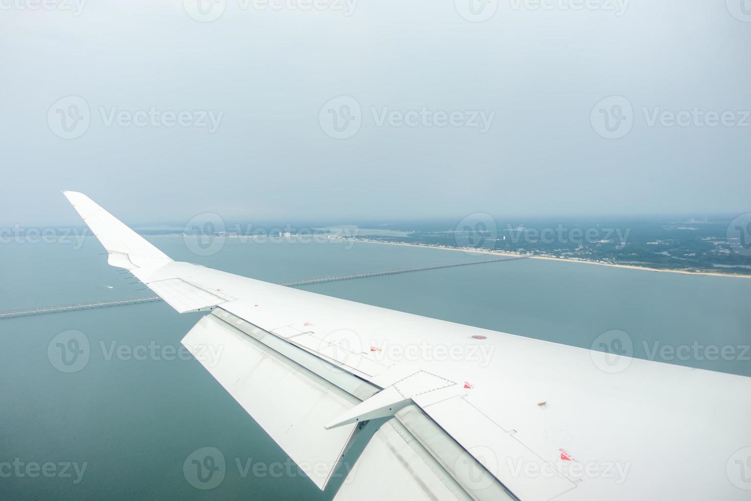 Aterrizando en el aeropuerto de Norfolk Virginia foto