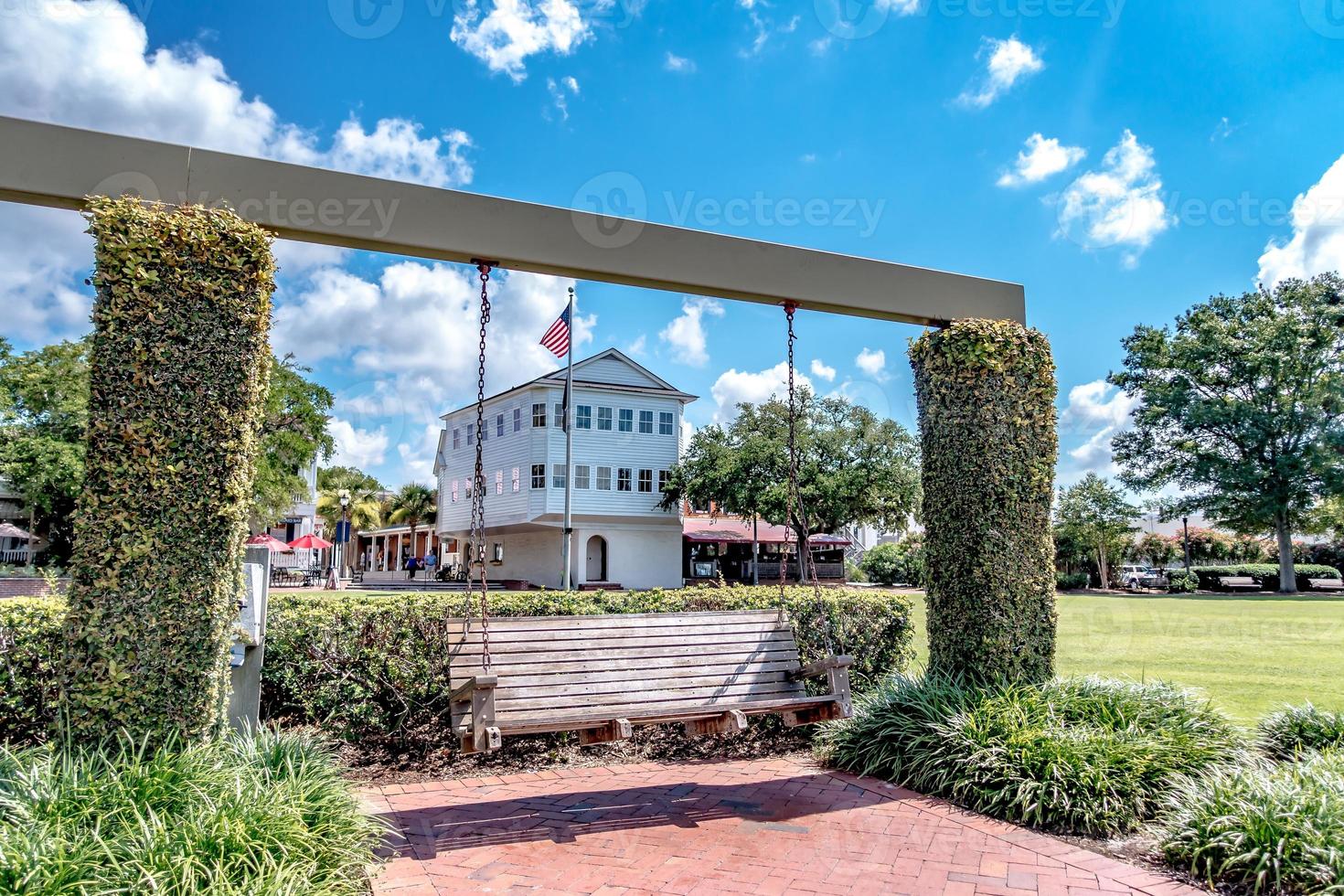 beaufort south  carolina downtown waterfront on sunny day photo