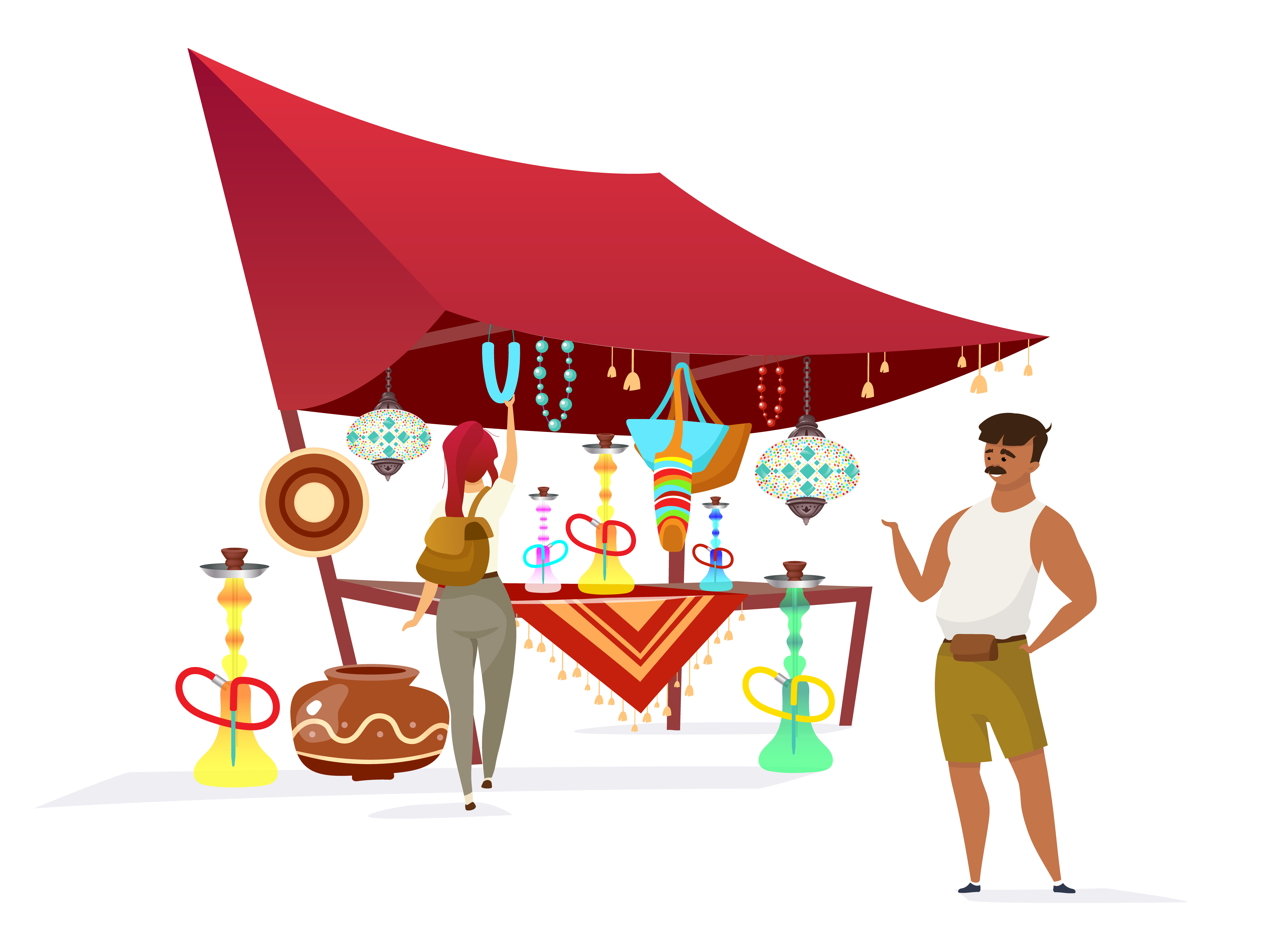 Egypt bazaar flat color vector faceless character. Traditional african souk, marketplace. Muslim vendor selling hookahs, souvenirs for tourist isolated cartoon illustration on white background 2934665 Vector Art at Vecteezy Egypt bazaar flat color vector faceless character. Traditional african souk, marketplace. Muslim vendor selling hookahs, souvenirs for tourist isolated cartoon illustration on white background 2934665 Vector Art at Vecteezy
