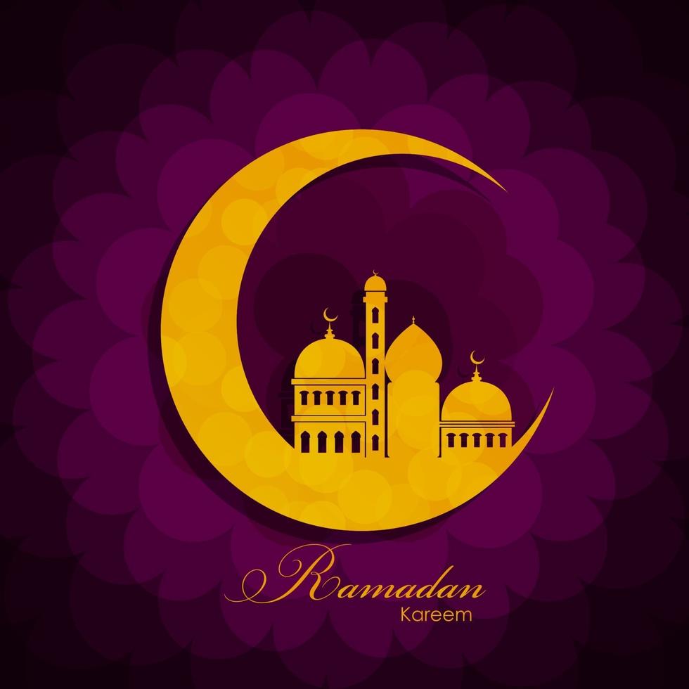 Ramadan Kareem Background Design. Vector Illustration