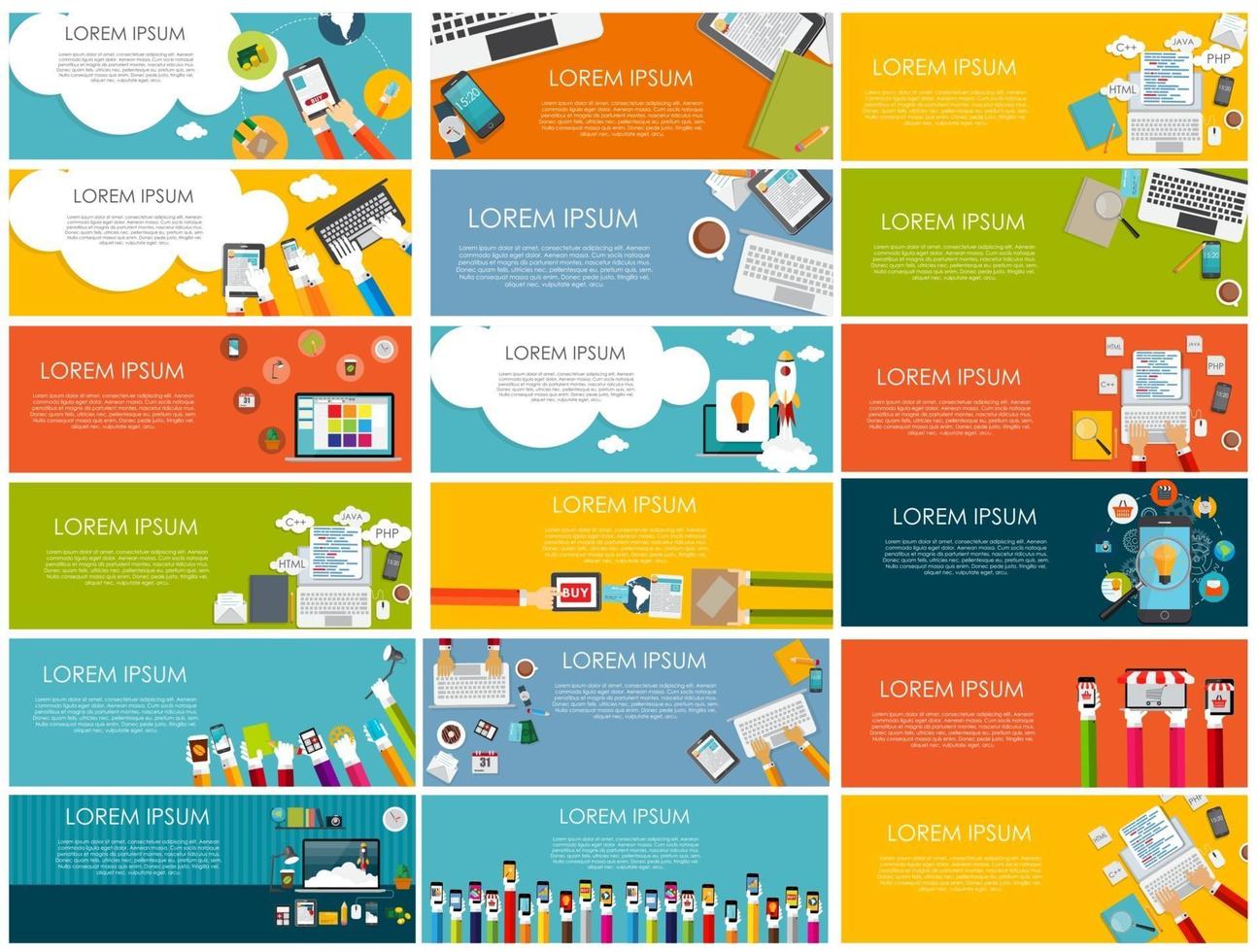 Modern Flat Design Banner for your Business Vector Illustration